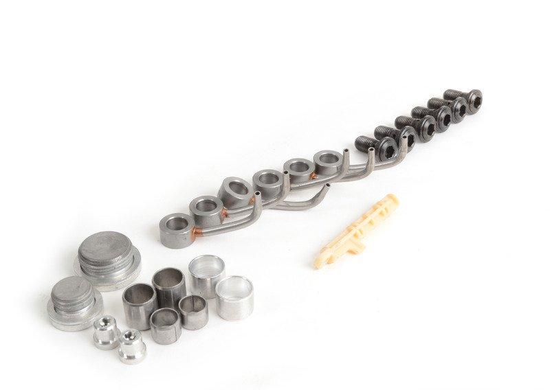 Блок цилиндров с поршнями