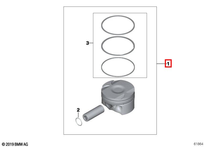 S63 поршень 0.25
