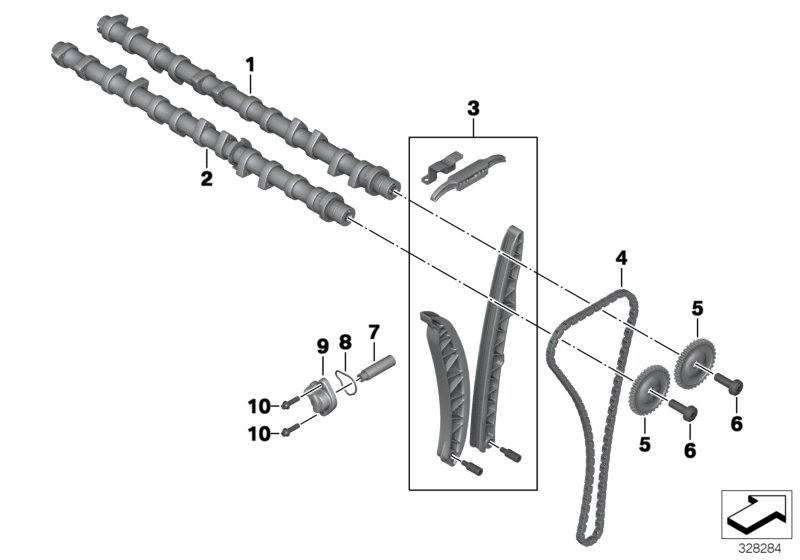Приводная цепь A40 (K 1600 GT. K 1600 GTL) K61