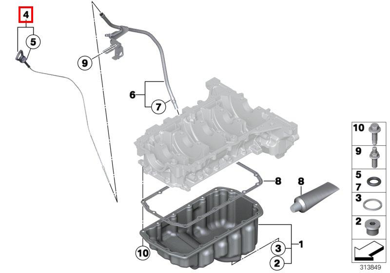 F20/F30/F20N/F30N масляный щуп N13