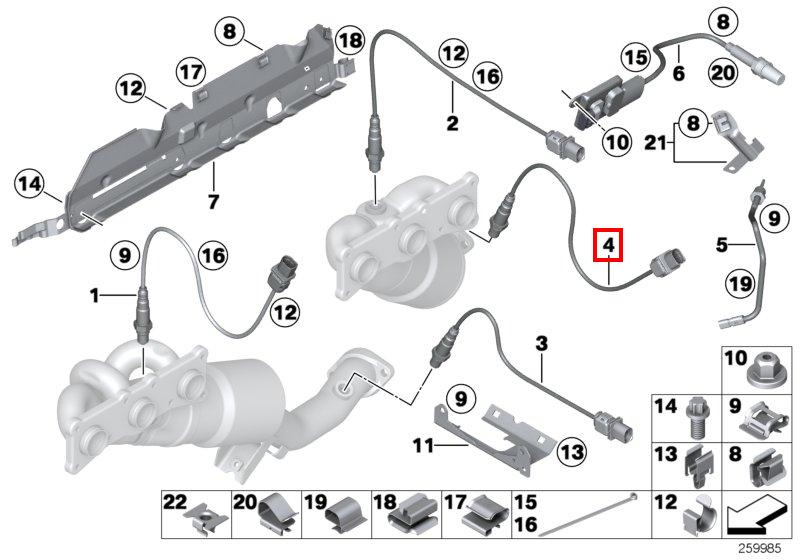 Лямбда-зонд контроля за работой кат.