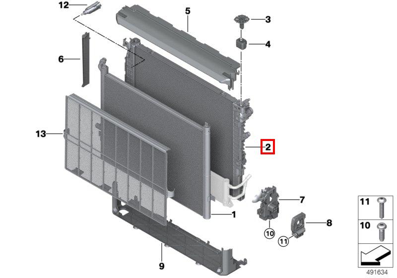 G30/G11 радиатор