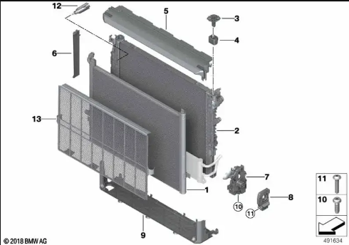 Радиатор охлаждающей жидкости G15  G16 Gran Coup