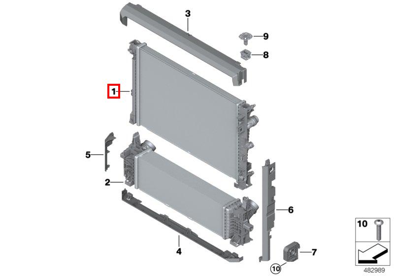 G05 3.0d Радиатор основной