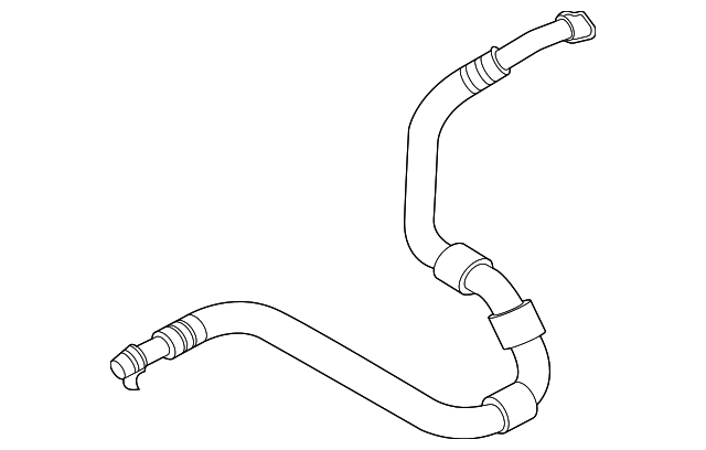 Отводящ.трубопр.радиат.охл.масла в двиг F90 M5 F91 M8 F92 M8
