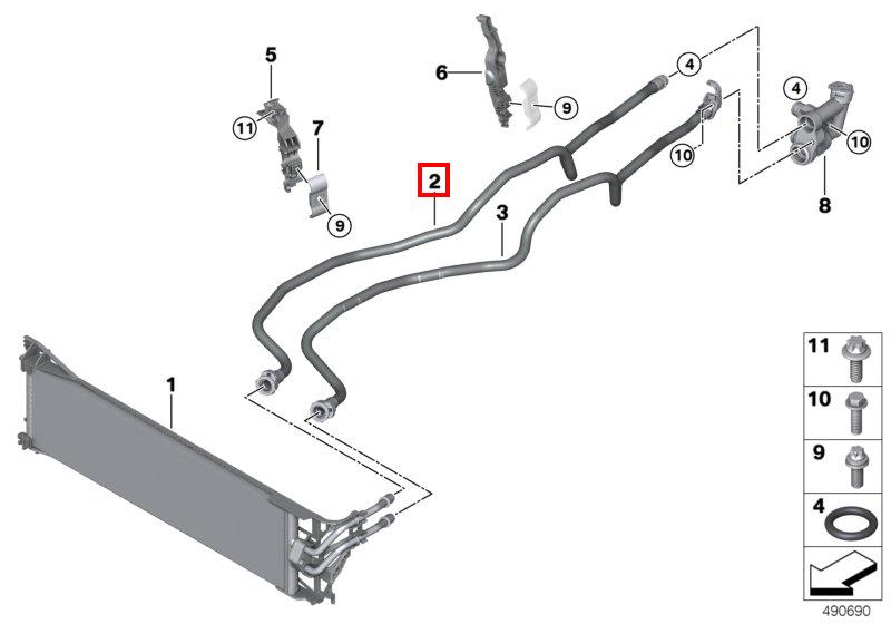G05/G07 трубка масляная