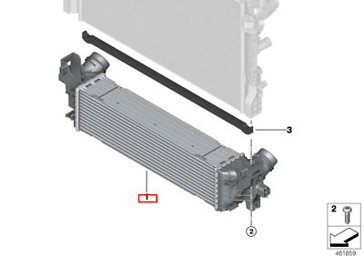 Охладитель наддувочного воздуха  G30 / G31 / G32 GT / G11 / G12 / G11 LCI / G12 LCI
