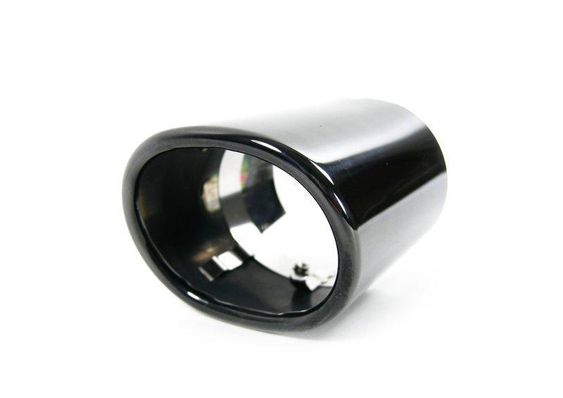 Насадка на выпуск.трубу, черн.хром.