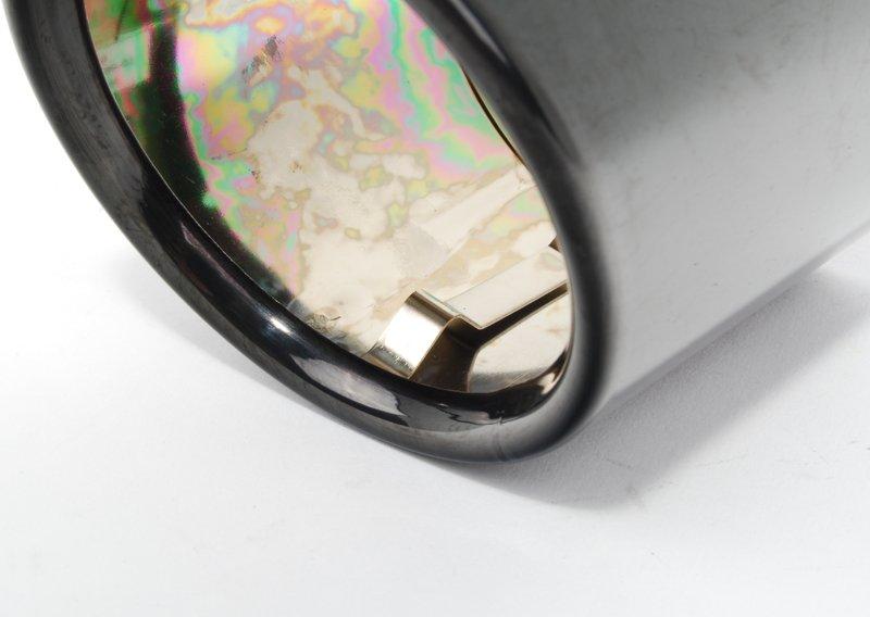 Насадка на выпуск.трубу, черн.хром.