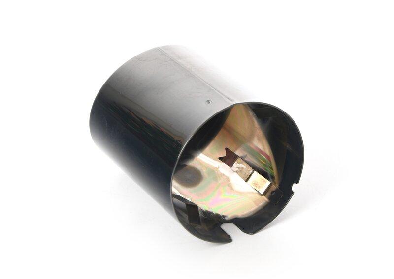 Насадка на выпуск.трубу, черн.хром.
