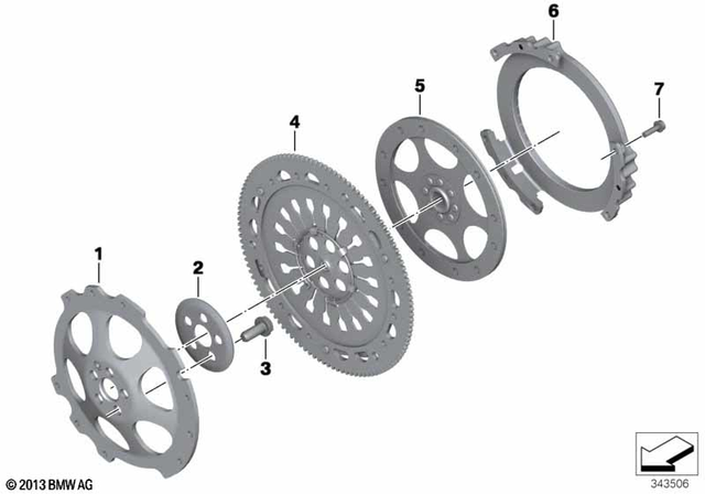 Крышка корпуса маховика