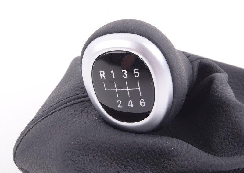 Головка рычага ПП кожа с накл./6-ступ.