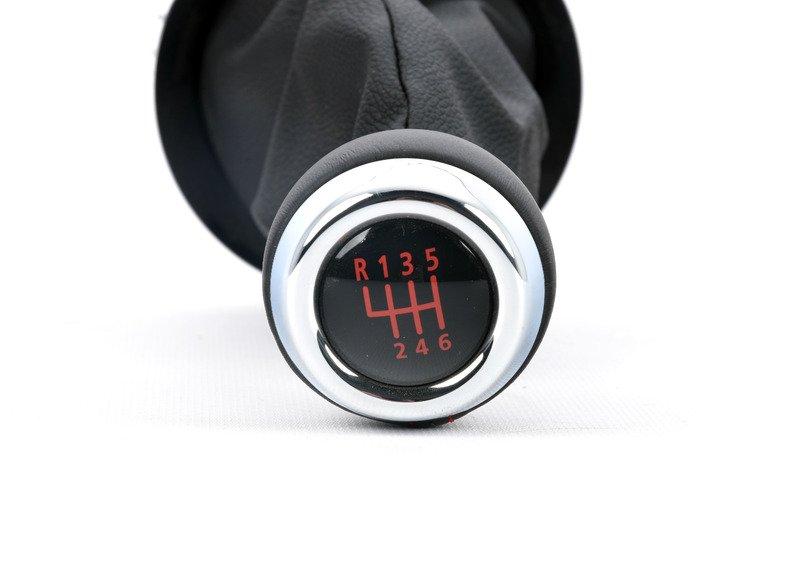 Головка рычага ПП кожа с накл./6-ступ.