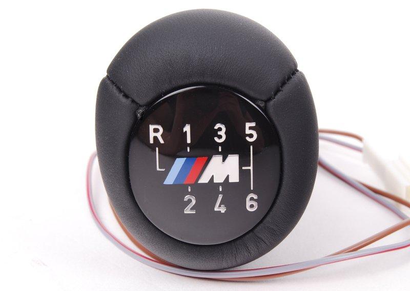 Головка рычага пер.передач кожа с подсв.