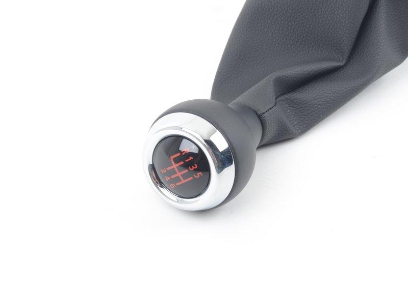 Головка рычага ПП кожа с накл./6-ступ.