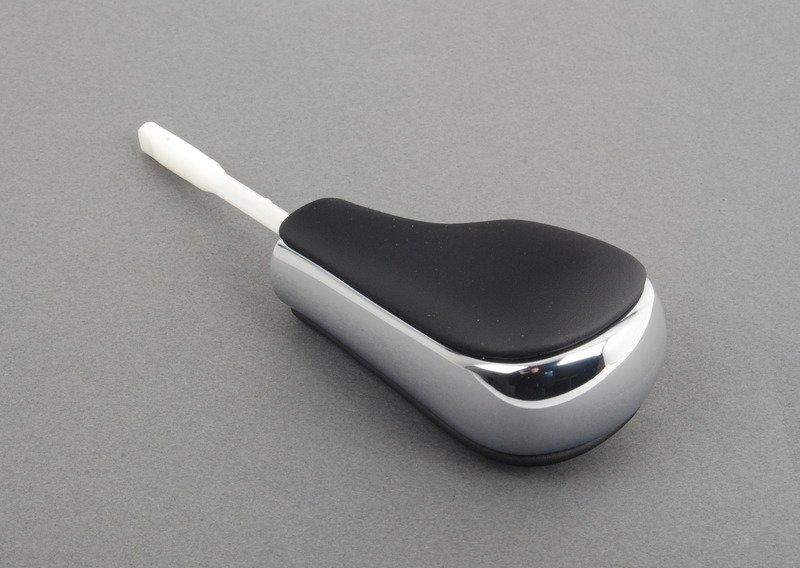 Ручка рычага селектора кожа/хромир.зажим