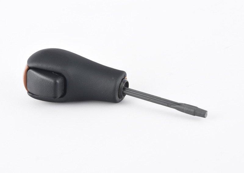 Ручка рычага управления кожа/дерев.зажим