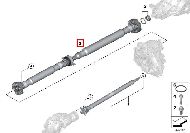 G32 кардан задний