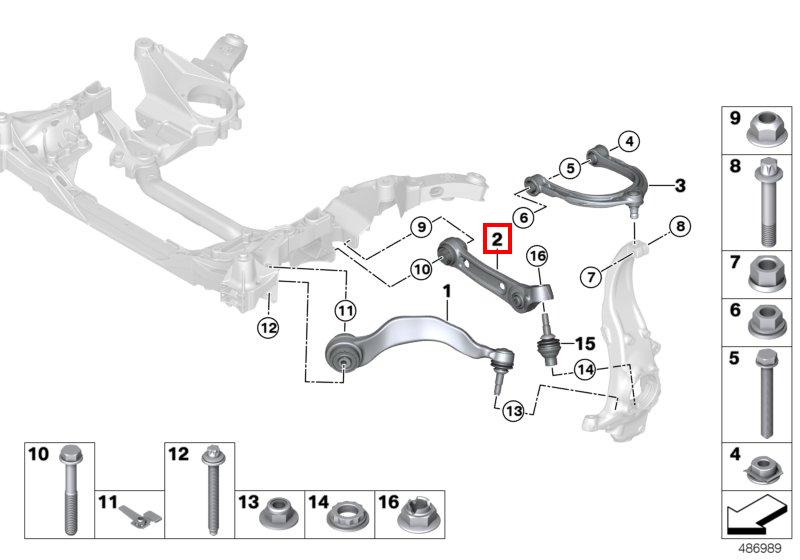 F90 рычаг правый поперечный