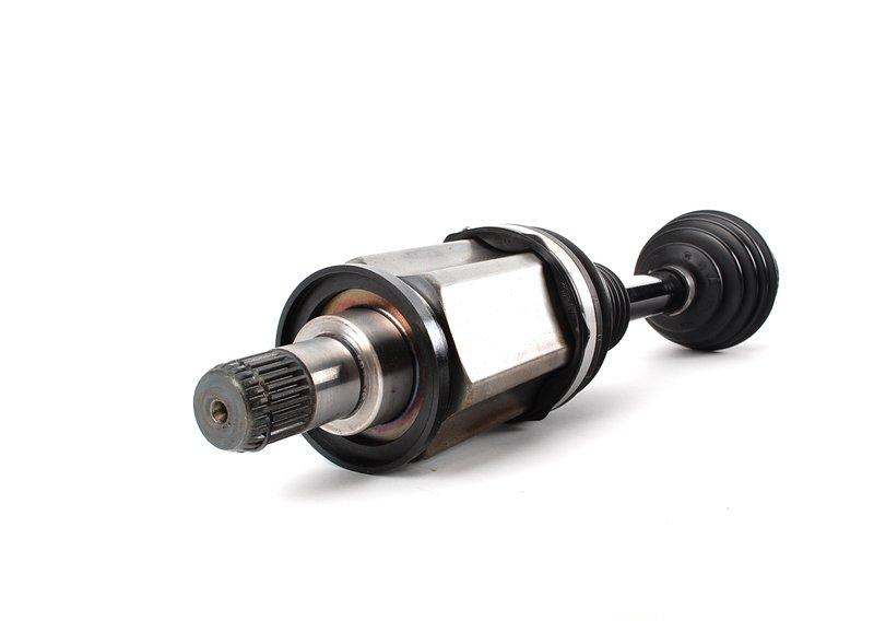 Восстановленный выходной вал слева