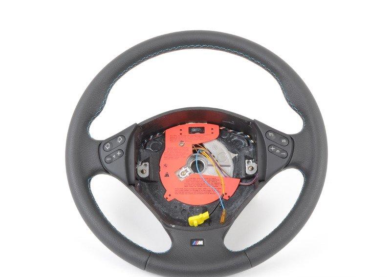 M спортивное рулевое колесо с НПБ,кожа
