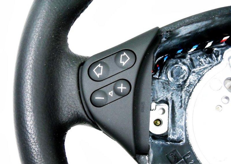 M спортивное рулевое колесо с НПБ,кожа