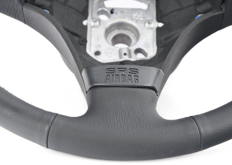 Спортивное рулевое колесо с НПБ кожа