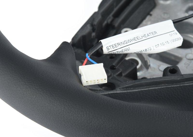 Спортивное рулевое колесо с НПБ кожа