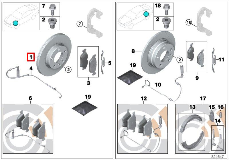 E60 тормозной диск передний
