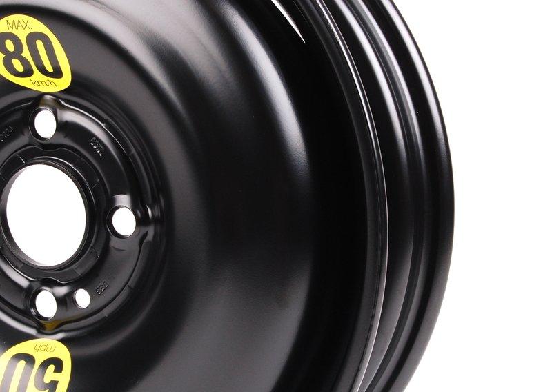 Аварийное колесо стальное черное