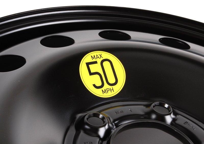 Аварийное колесо стальное черное