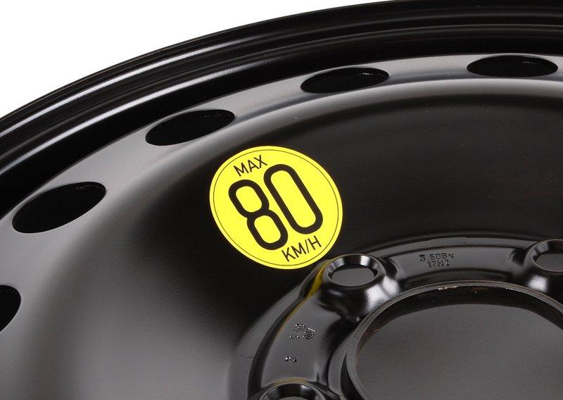 Аварийное колесо стальное черное