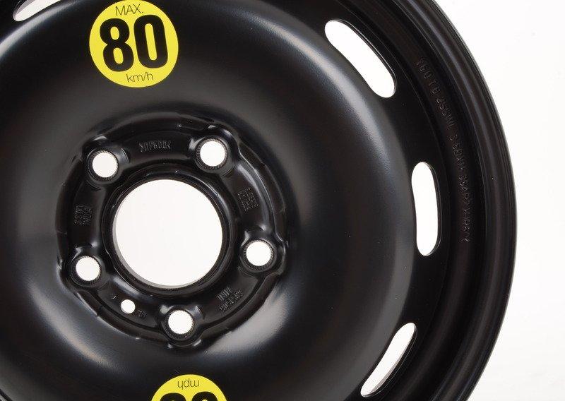 Аварийное колесо стальное черное