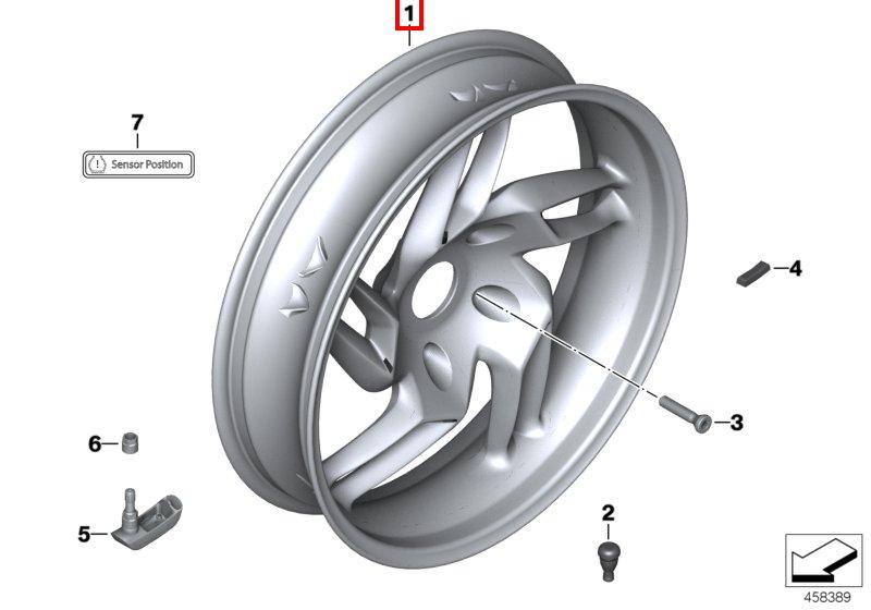Заднее колесо Silber