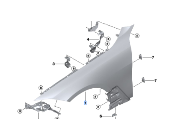 G26 крыло правое переднее