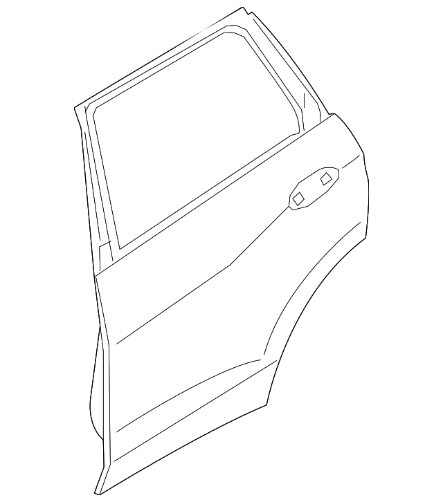 G07 дверь задняя левая