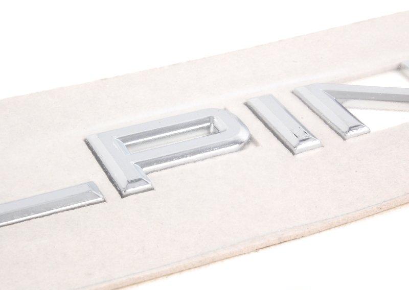 Надпись "ALPINA"