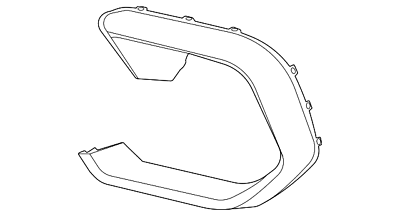 F96 угол переднего бампера правый