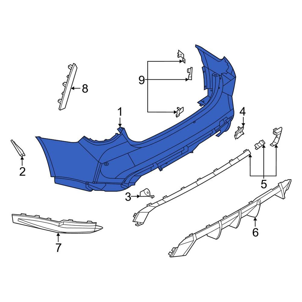 G82 задний бампер