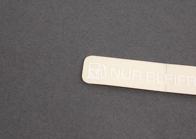 Шильдик "Nur bleifrei Tanken"