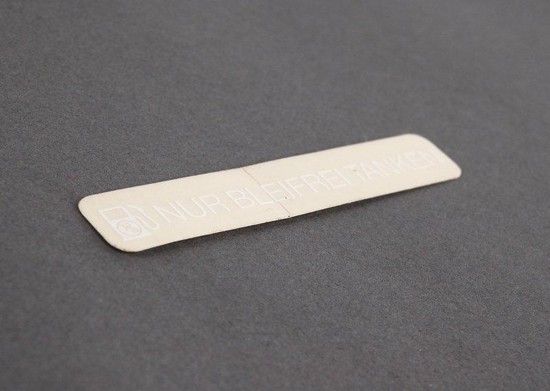 Шильдик "Nur bleifrei Tanken"