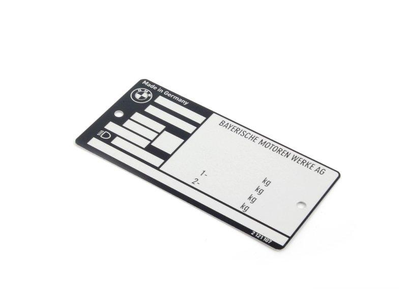 Заводская табличка