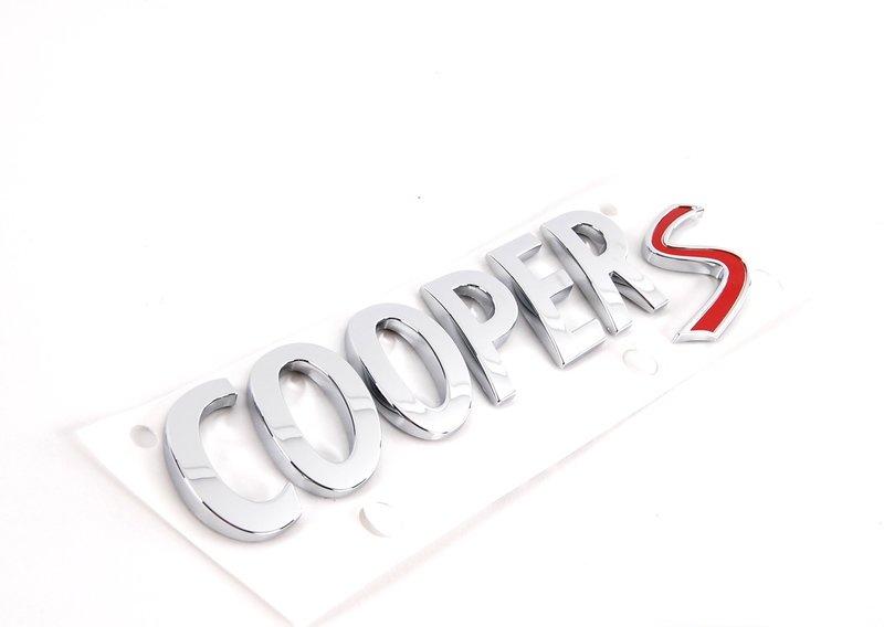 Шильдик Cooper S