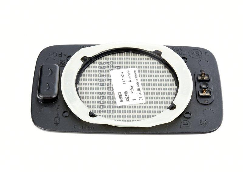 Стекло зеркала с обогревом вставное