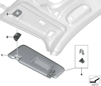 G05 Солнцезащитный козырек Л
