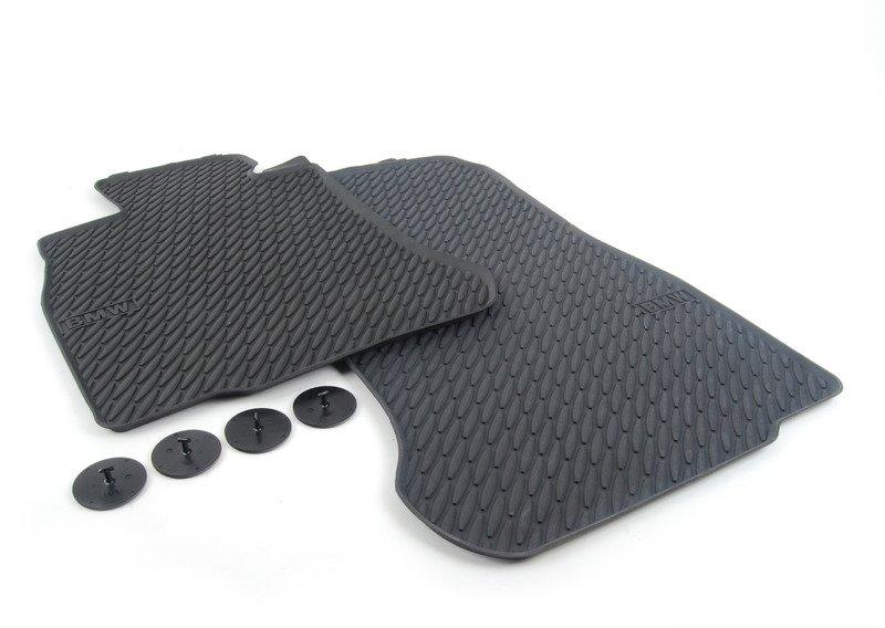 F12 передние ковры резина черные