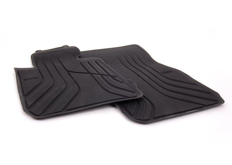 F30 передние коврики резина черные