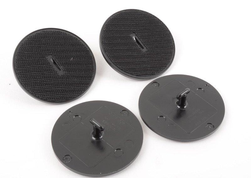 F25/F26 коврики задние резиновые черные