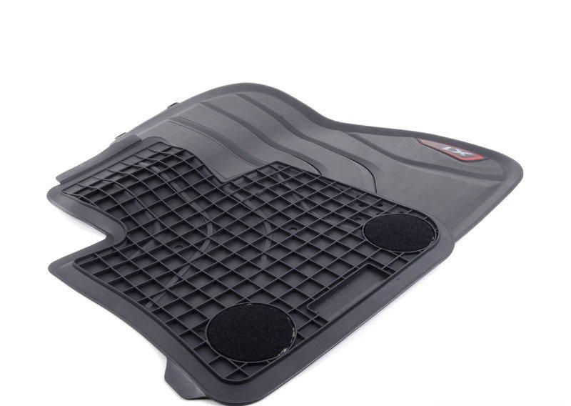 F48 ковры передние резиновные красн/черн