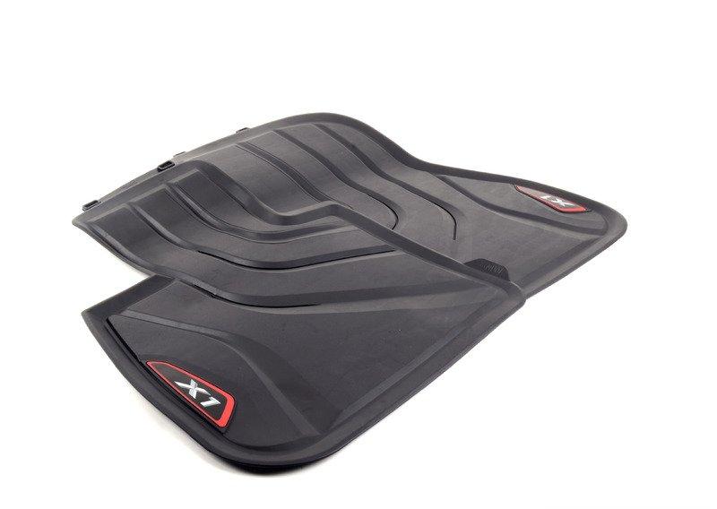 F48 ковры передние резиновные красн/черн